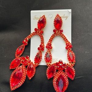 Red earrings
